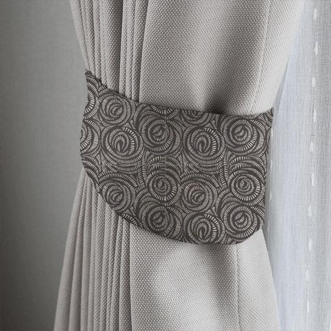 Fractal Charcoal Tieback