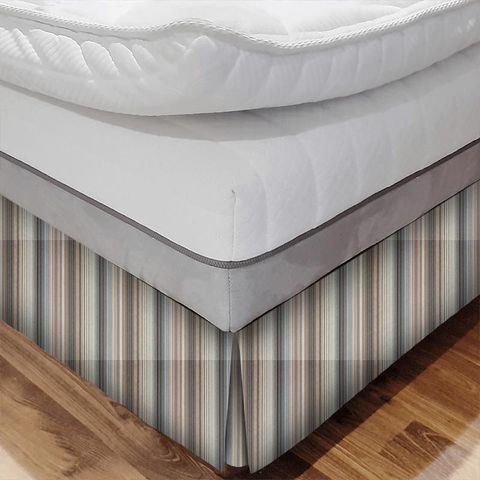 Spectro Stripe Steel/Blush/Sky Bed Base Valance