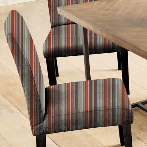 Spectro Stripe Teal/Sedonia/Rust Seat Pad Cover