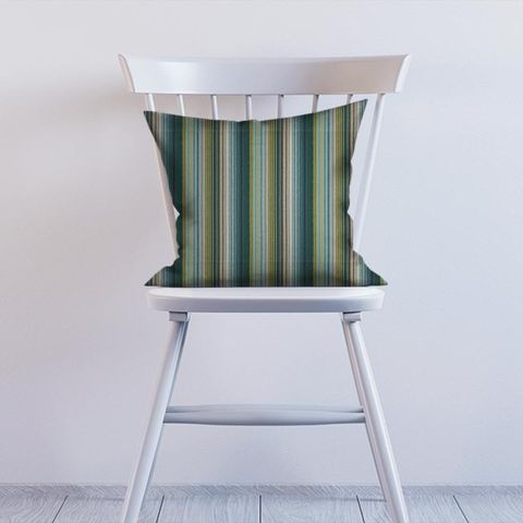 Spectro Stripe Emerald / Marine / Lichen Cushion