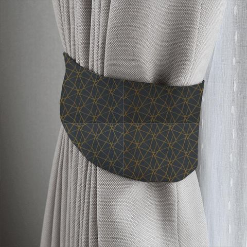 Zola Charcoal/Gold Tieback