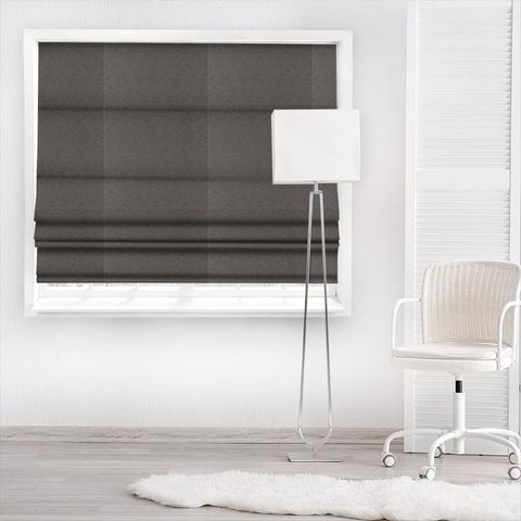 Lineate Graphite Made To Measure Roman Blind