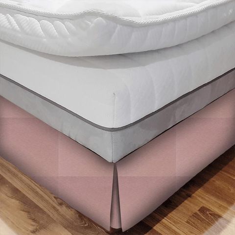 Lineate Blush Bed Base Valance