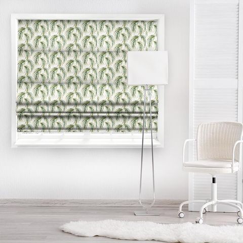 Alvaro Lime/Jade/Palm Made To Measure Roman Blind