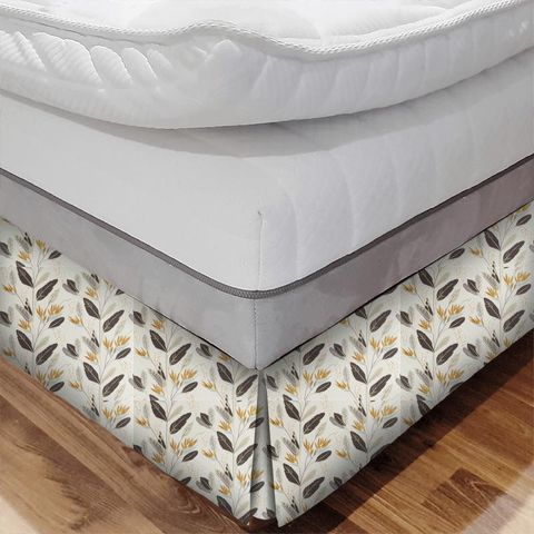 Llenya Honey/Jet/Jute Bed Base Valance