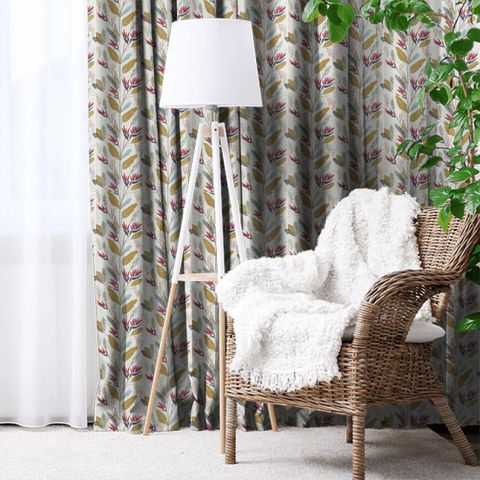 Llenya Cerise/Harbour/Saffron Made To Measure Curtain