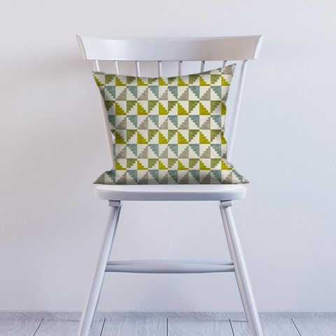 Mehari Lime/ Harbour/ Stone Cushion