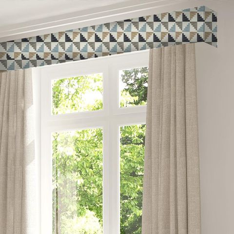 Mehari Sky/ Maize/ Charcoal Pelmet