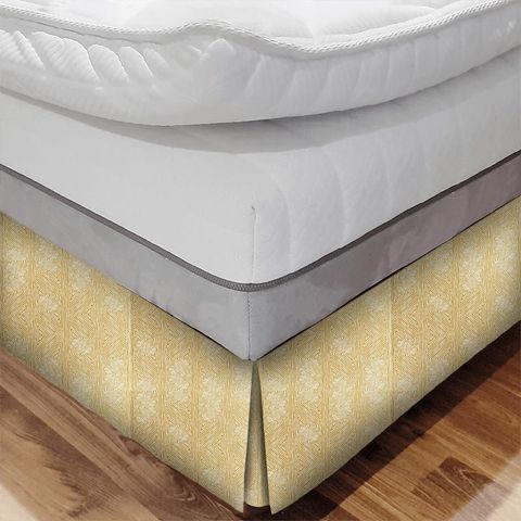 Zamarra Saffron Bed Base Valance