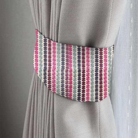 Kalimba Seaglass/ Cerise/ Indigo Tieback