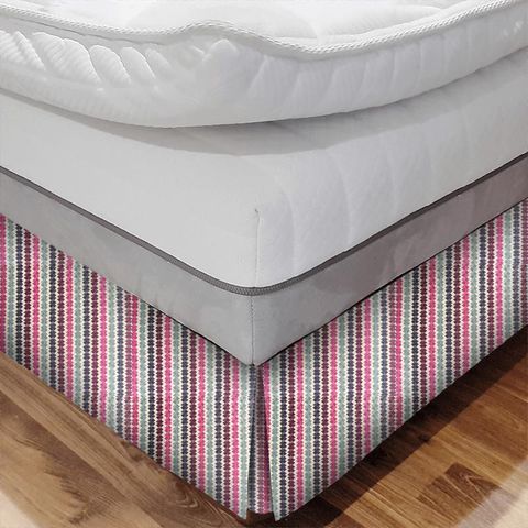 Kalimba Seaglass/ Cerise/ Indigo Bed Base Valance