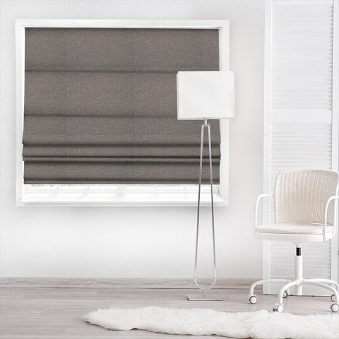 Maison Charcoal Made To Measure Roman Blind