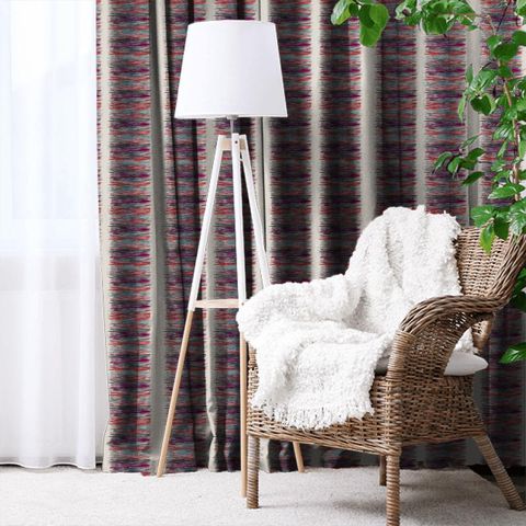 Chromatic Chromatic Magenta/Marine/Coral Made To Measure Curtain
