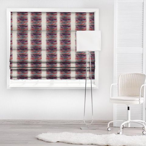 Chromatic Chromatic Magenta/Marine/Coral Made To Measure Roman Blind