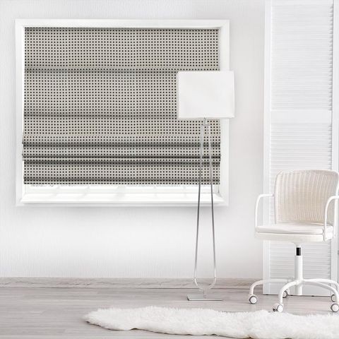 Convex Convex Charcoal/Gold Made To Measure Roman Blind