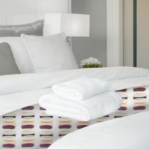 Elliptic Plum Bed Runner