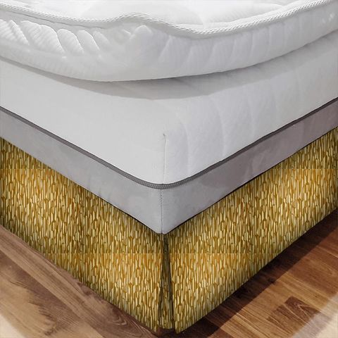 Zendo Saffron Bed Base Valance