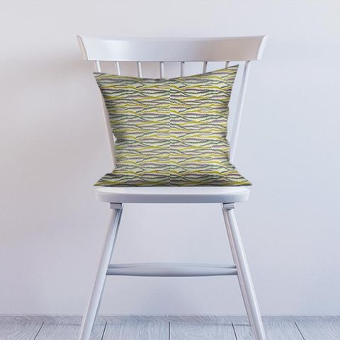 Tremolo Aubergine/Chartreuse Cushion