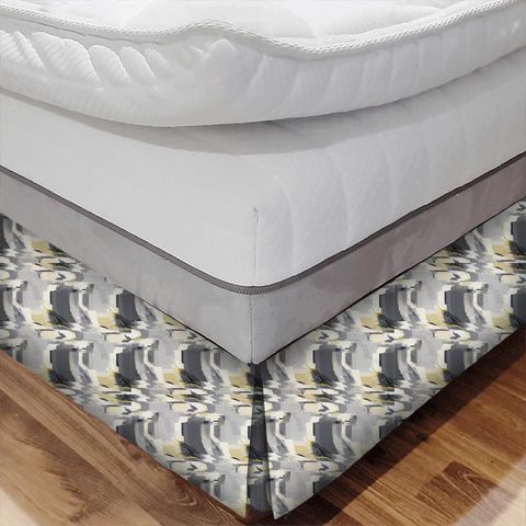 Perspective Perspective Charcoal/Gold Bed Base Valance