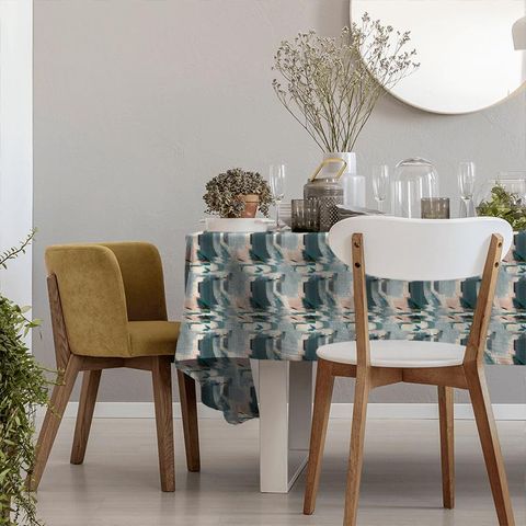 Perspective Perspective Emerald/Peony Tablecloth