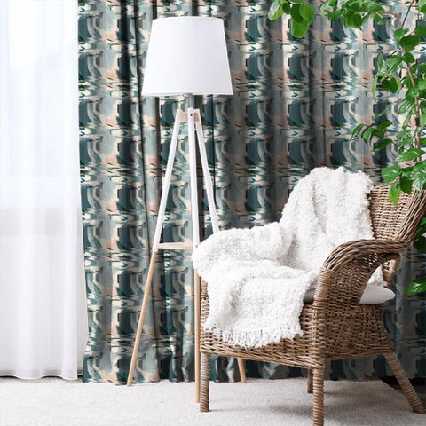 Perspective Perspective Emerald/Peony Made To Measure Curtain