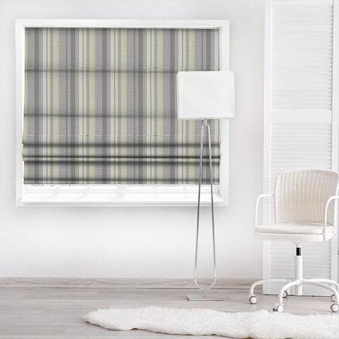 Array Lime Onyx Charcoal Made To Measure Roman Blind