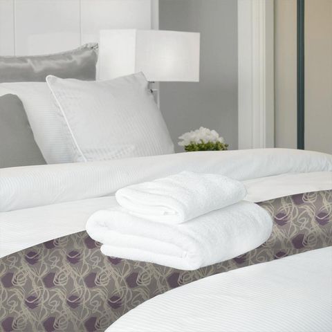 Soleil Lilac Smoke Neutral Bed Runner