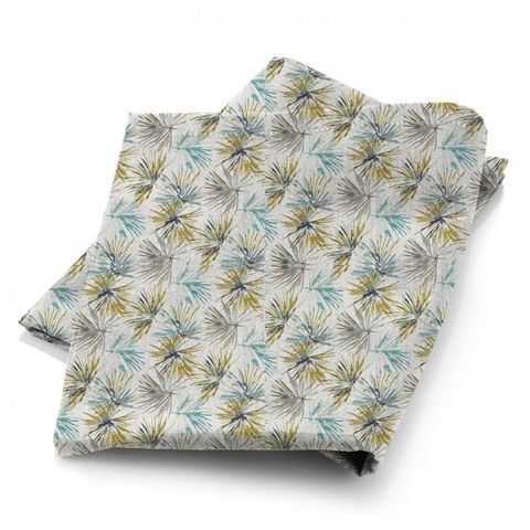 Aucuba Teal/Zest Fabric