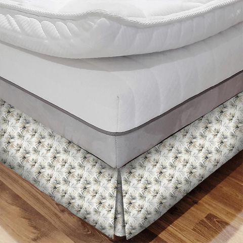 Aucuba Steel/Jet Bed Base Valance