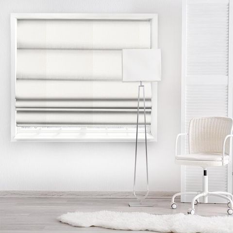 Laceria Porcelain Made To Measure Roman Blind