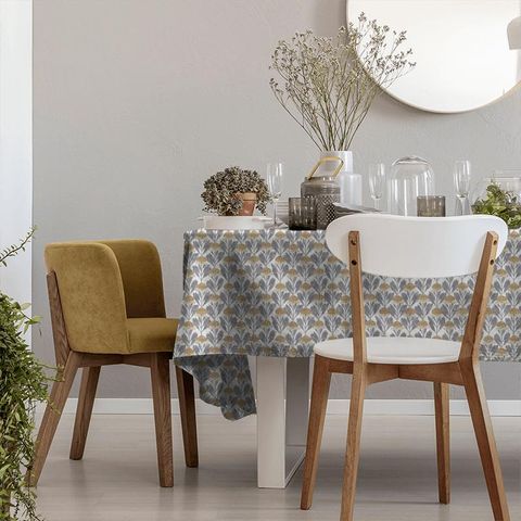 Protea Almond/Slate Tablecloth