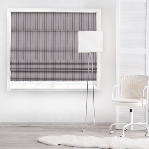 Lois Graphite/Ink Made To Measure Roman Blind