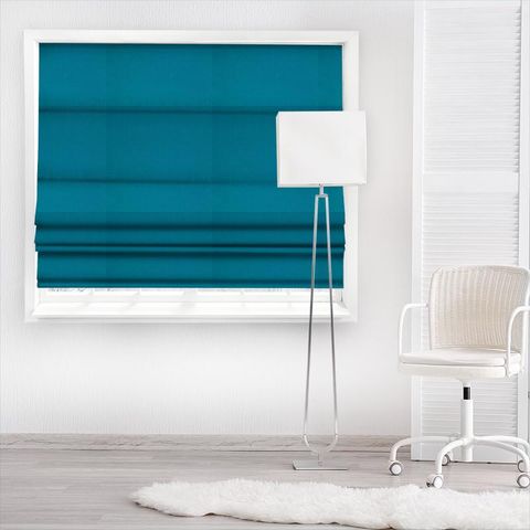 Electron Azure Blue Made To Measure Roman Blind