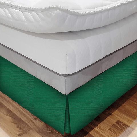 Deflect Botttle Green Bed Base Valance