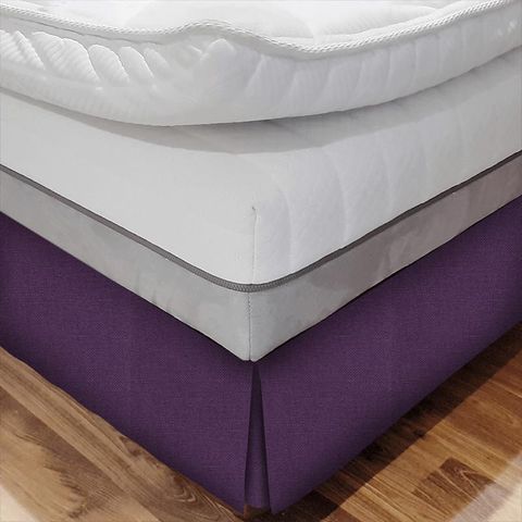 Quadrant Deep Plum Bed Base Valance