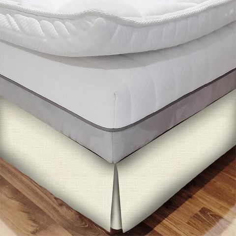 Fission White Cotton Bed Base Valance