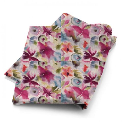 Flores Fuchsia/Zest/Azure Fabric