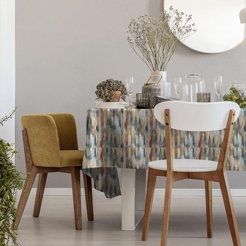 Estrato Rust/Ruby/Nordic Blue Tablecloth