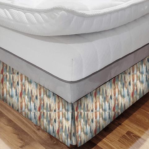 Estrato Rust/Ruby/Nordic Blue Bed Base Valance