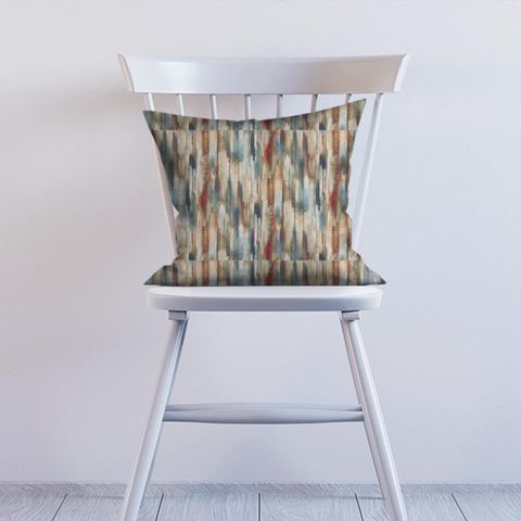 Estrato Rust/Ruby/Nordic Blue Cushion