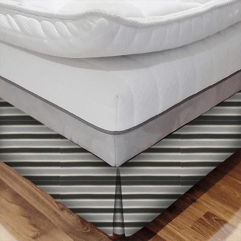 Nevido Charcoal/Slate Bed Base Valance