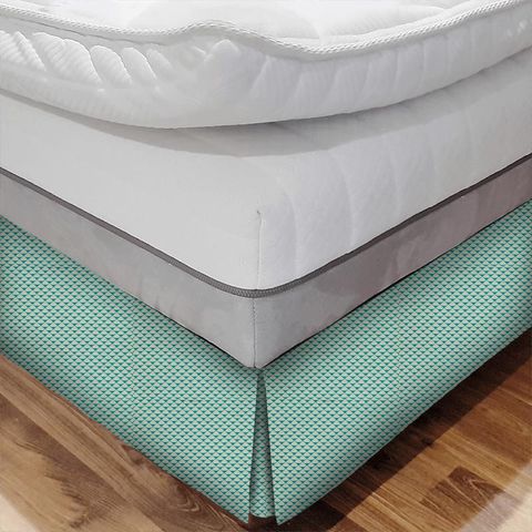 Petrova Kingfisher/Bronze Bed Base Valance