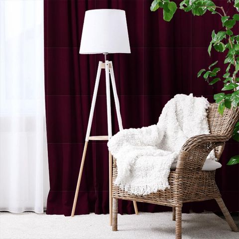 Villus Cranberry Made To Measure Curtain