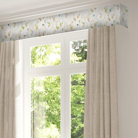 Iyanu Voile Paprika/Kiwi Pelmet