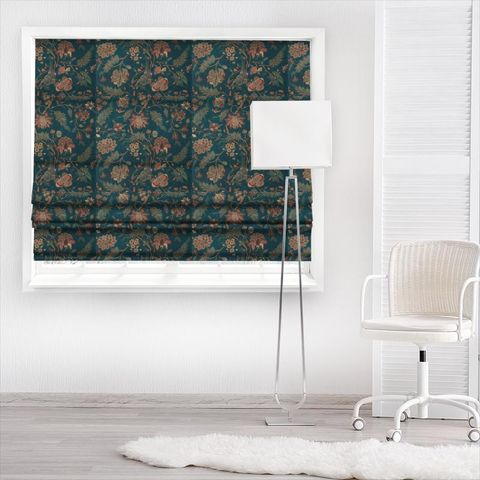 Indienne Print Blue/Koi Made To Measure Roman Blind