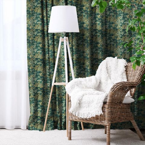 Richmond Park Velvet Evergreen Made To Measure Curtain