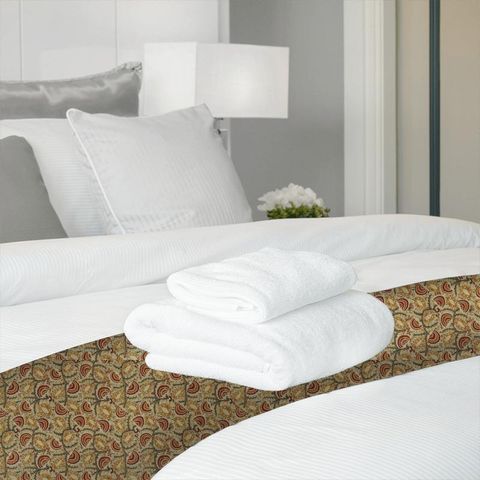 Suzani Archive Weave Venetian Red/ Antique Bed Runner