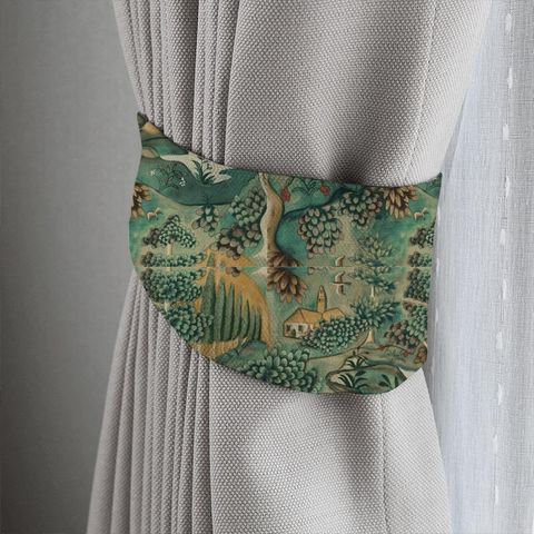 Verdure Tapestry Green Tieback