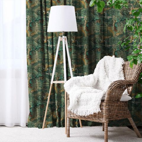 Verdure Tapestry Green Made To Measure Curtain