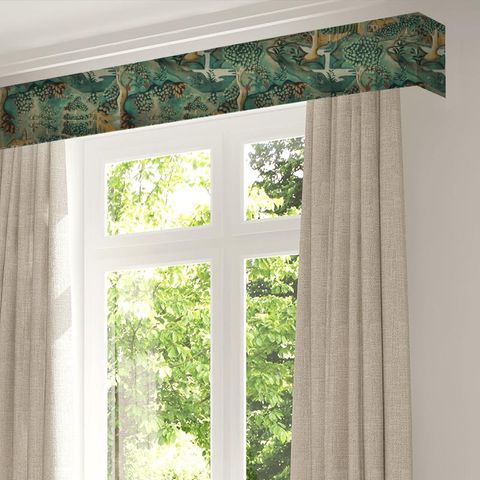 Verdure Tapestry Green Pelmet